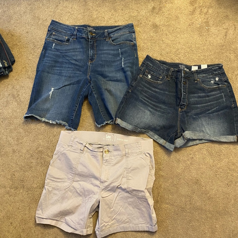 Size 14 shorts 3 pairs